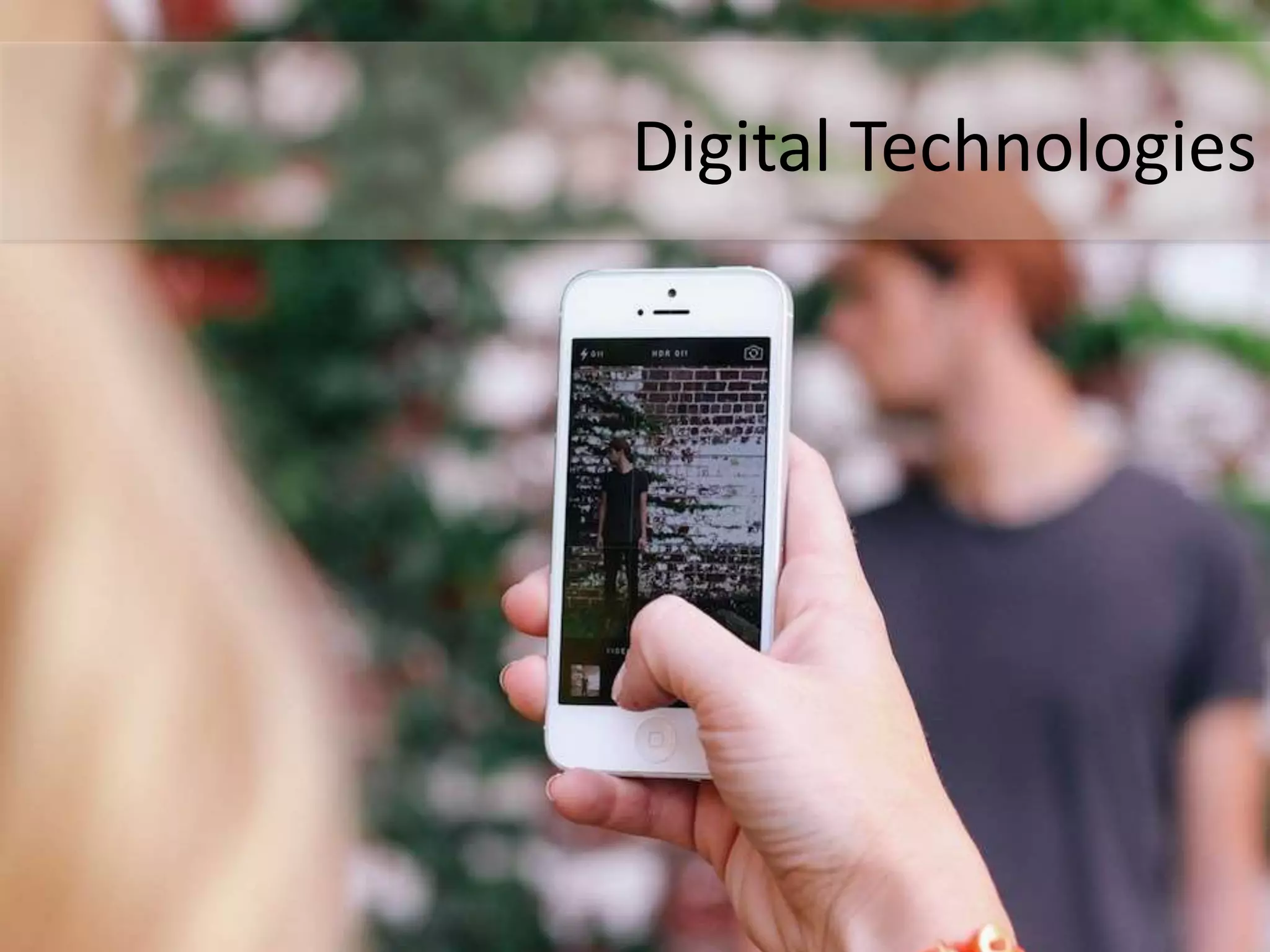 Digital Technologies
 