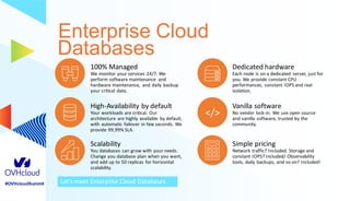 Introducing OVHcloud Enterprise Cloud Databases | PPT