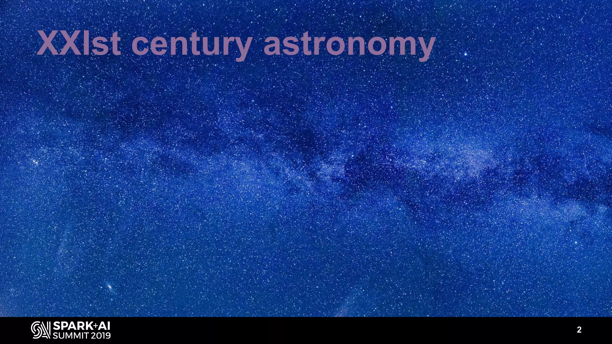 XXIst century astronomy
2
 