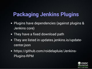 OSDC 2017 - Julien Pivotto - Automating Jenkins | PDF