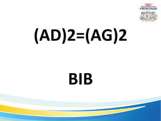(AD)2=(AG)2 BIB 