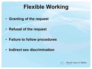 BreastfeedingWritten notice to employerSpecific individual risk assessmentRest facilitiesPrivate, clean and safe place with fridge facilities