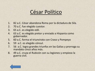 Julio cÉsar politico | PPT