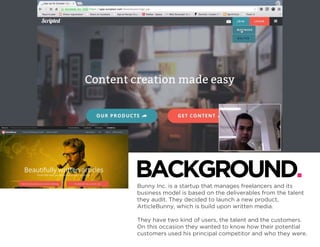 COLOMBIA
COUNTRY BRAND.
INTERACTIVE LIVE
AUCTION IN
TIME SQUARE.
DESIGN PROCESS
EXPLORING & PROTOTYPING
 