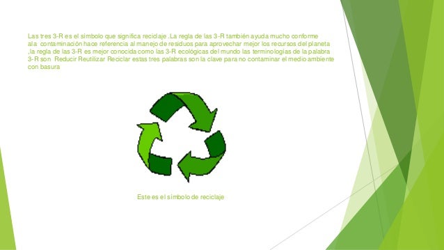 Las 3R del reciclaje
