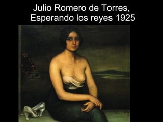 Julio Romero de Torres,  Esperando los reyes 1925 