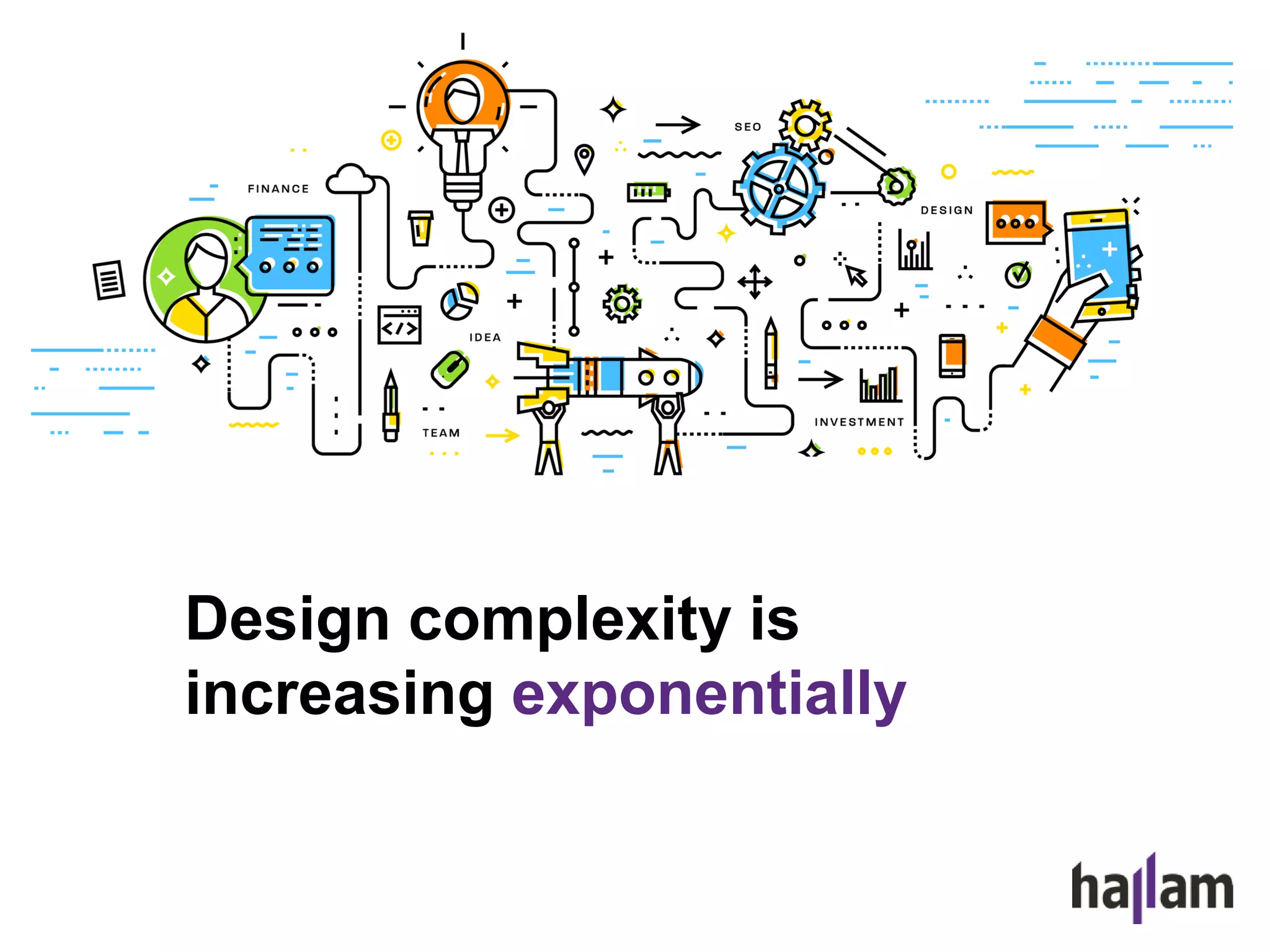 Design complexity is
increasing exponentially
 