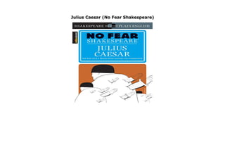 Julius Caesar (No Fear Shakespeare)
Julius Caesar (No Fear Shakespeare) by William Shakespeare Title: Julius Caesar (No Fear Shakespeare) Binding: Paperback Author: WilliamShakespeare Publisher: Sparknotes click here https://newsaleplant101.blogspot.com/?book=1586638475
 