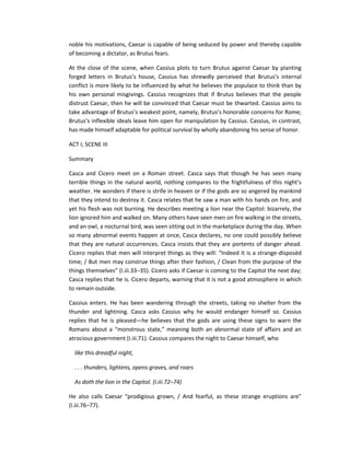 Julius Caesar - Summary