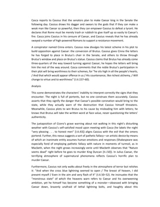 Julius Caesar - Summary