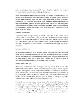 Julius Caesar - Summary
