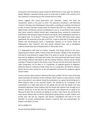 Julius Caesar - Summary