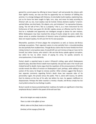 Julius Caesar - Summary