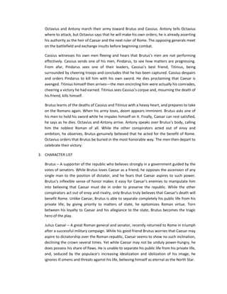 Julius Caesar - Summary