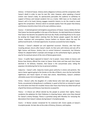 Julius Caesar - Summary