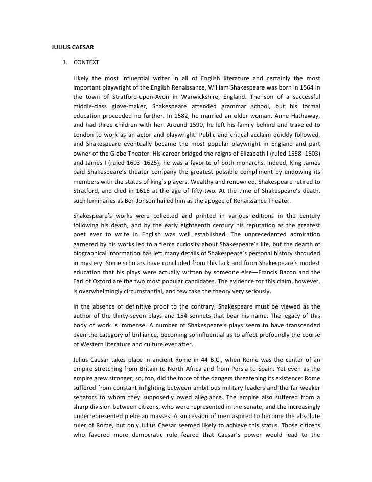 Julius caesar essay prompts