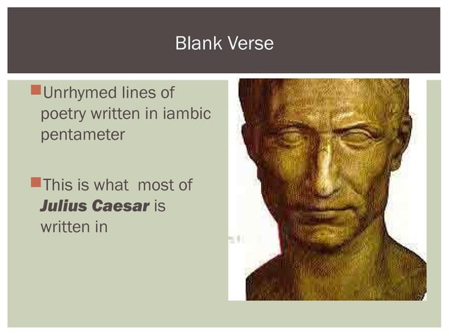 Iambic Pentameter - Julius Caesar | PPT | Poetry | Books and Literature