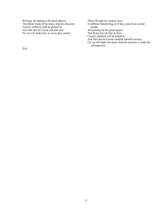 Julius caesar Drama Script | PDF