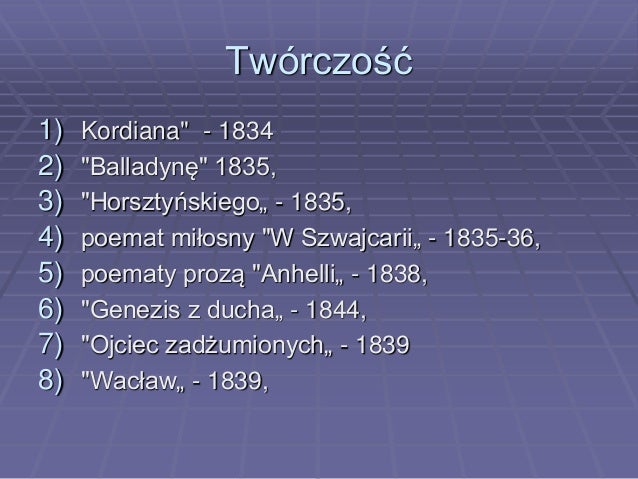 Juliusz slowacki