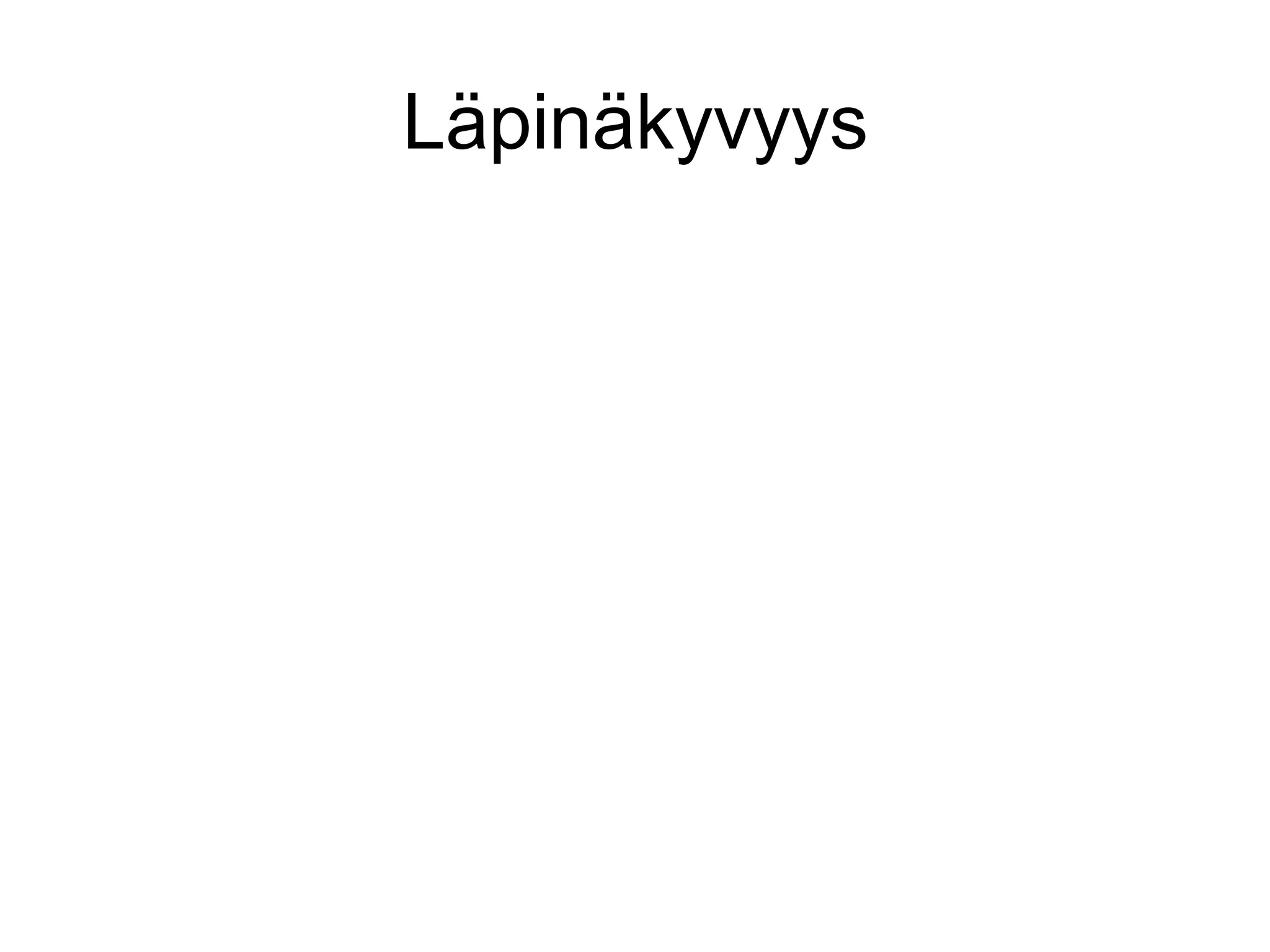 Läpinäkyvyys
 