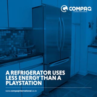 A refrigerator uses less energy than a PlayStation.