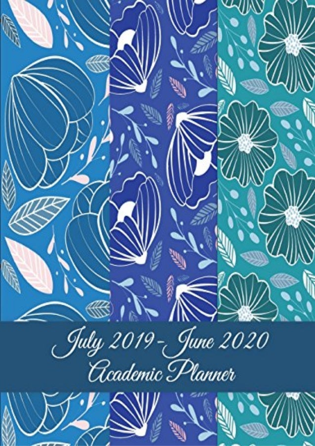 online july 2019 june 2020 academic planner blue sky color online calendar july 2020