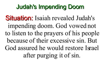 Judah's Impending Doom ,[object Object]