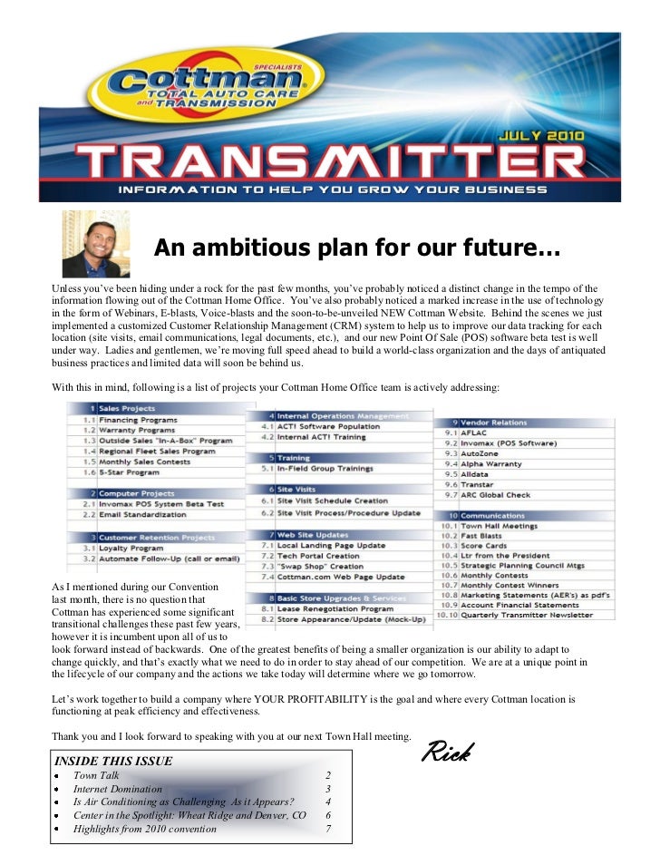 Internal newsletter template picture