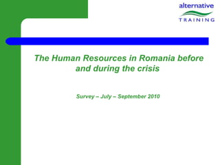 July 2010 hr survey presentation