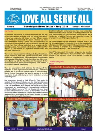 July  2011 Newsletter