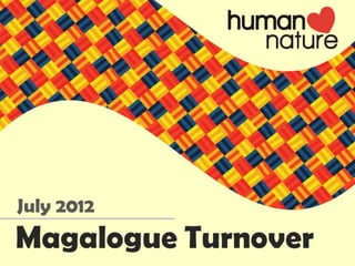 July 2012 Magalogue Turnover
