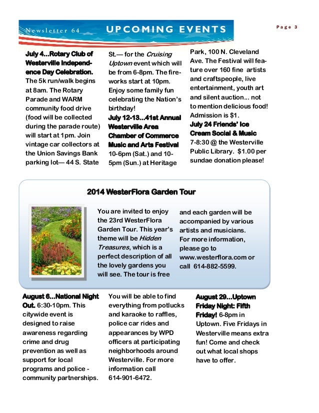 July 2014 Outreach Newsletter