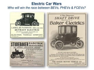 Electric Car Wars
Who will win the race between BEVs, PHEVs & FCEVs?
 