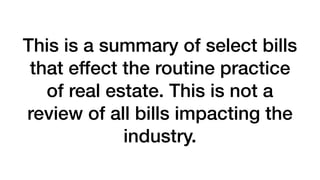 Summary of July 2017 Virginia Real Estate Law and NVAR Form Changes