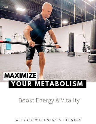 YOUR METABOLISM
Boost Energy & Vitality
MAXIMIZE
W I L C O X W E L L N E S S & F I T N E S S
 
