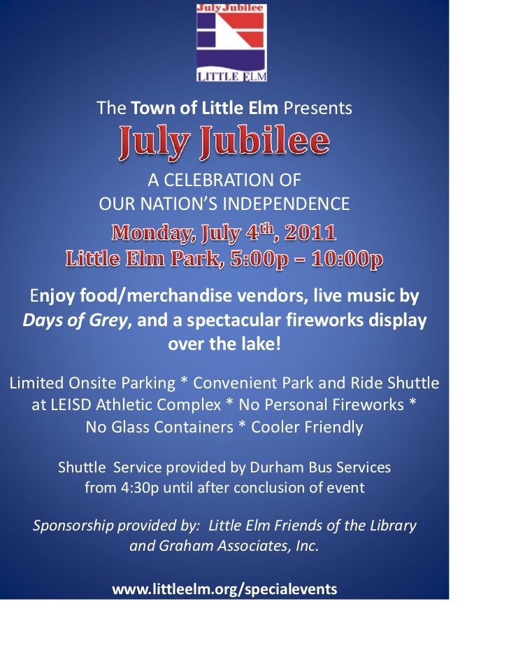 Little Elm's July 4th Jubilee