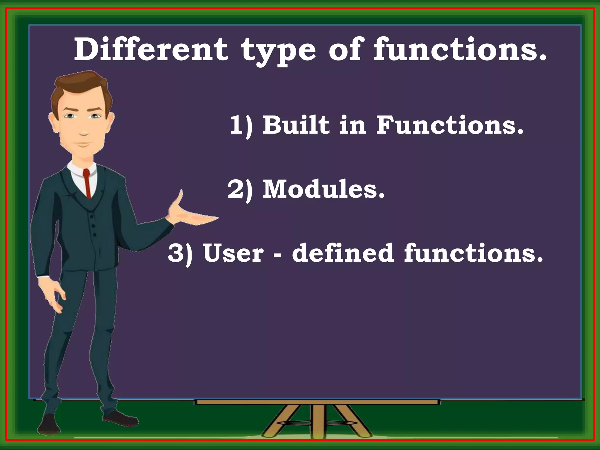 FUNCTIONS IN PYTHON. CBSE +2 COMPUTER SCIENCE | PPT