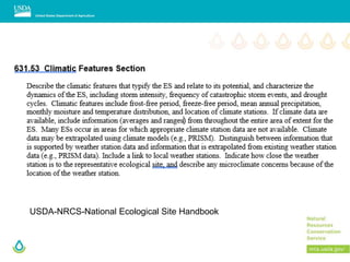 USDA-NRCS-National Ecological Site Handbook
 