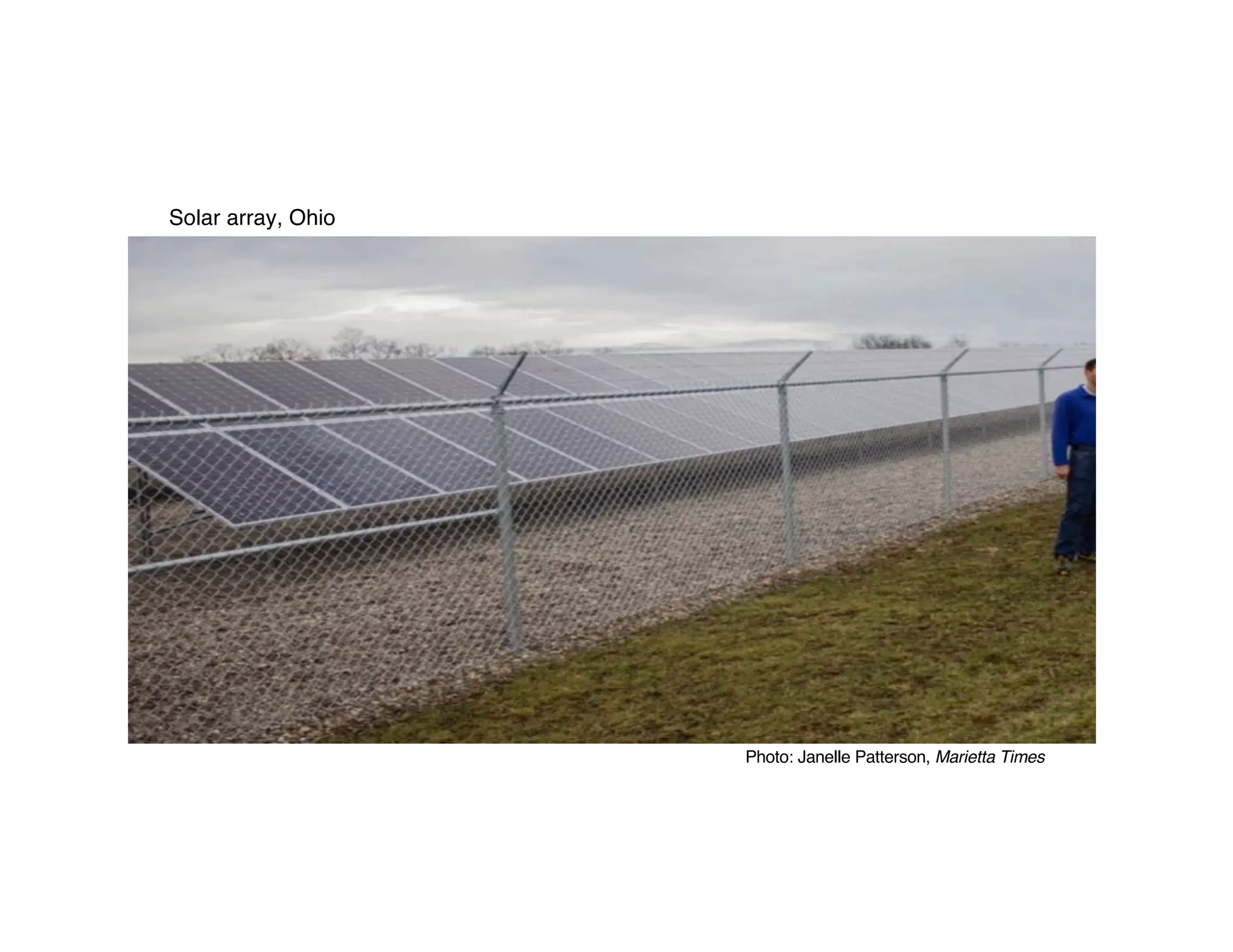 Photo: Janelle Patterson, Marietta Times
Solar array, Ohio
 