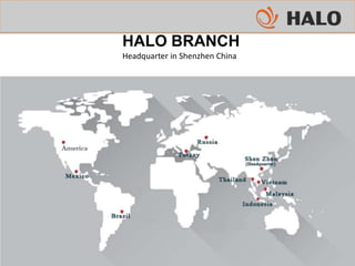HALO BRANCH
Headquarter in Shenzhen China
 
