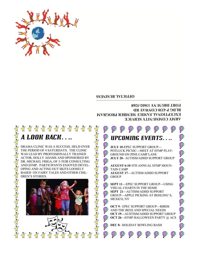 Fort Drum EFMP Summer Newsletter