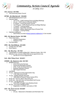 July CAC Agenda | PDF
