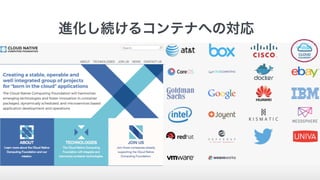 進化し続けるコンテナへの対応
 