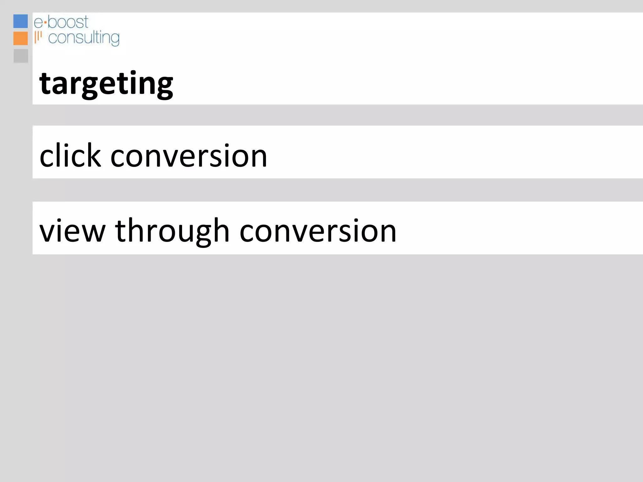 click conversion view through conversion targeting 