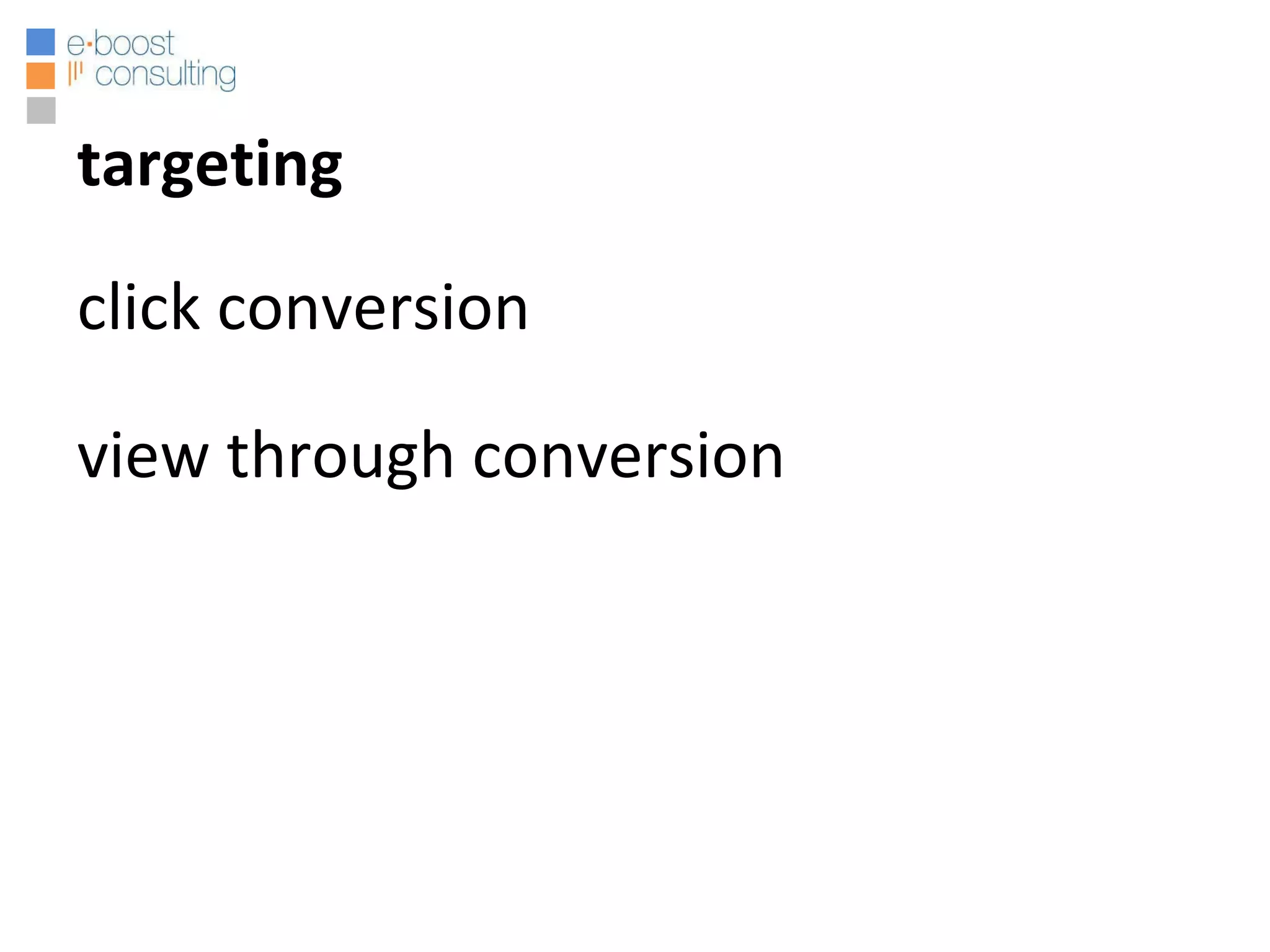 click conversion view through conversion targeting 