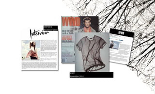 Interview
November 2010
WWD
November 2010
 