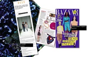 Harpers Bazaar Singapore
July 2012
Elle Canada
June 2012
 