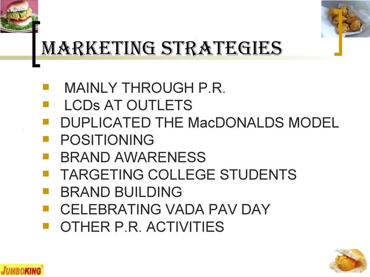 A marketing plan for jumbo king vada pav marketing essay 03 image