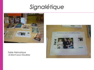 Signalétique
Table thématique
à Mont-sous-Vaudrey
 