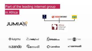 Part of the leading internet group 
in Africa 
 